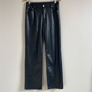 industry faux leather pants
Size 8